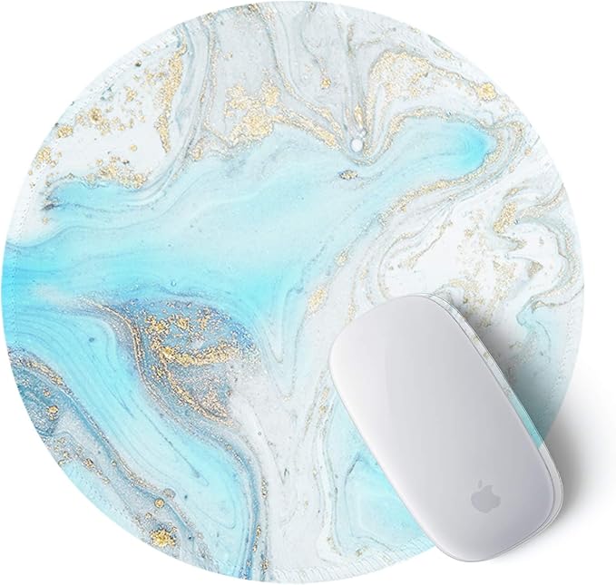 ITNRSIIET Round Mouse Pad with Stitched Edge Premium-Textured Waterproof - Image 2