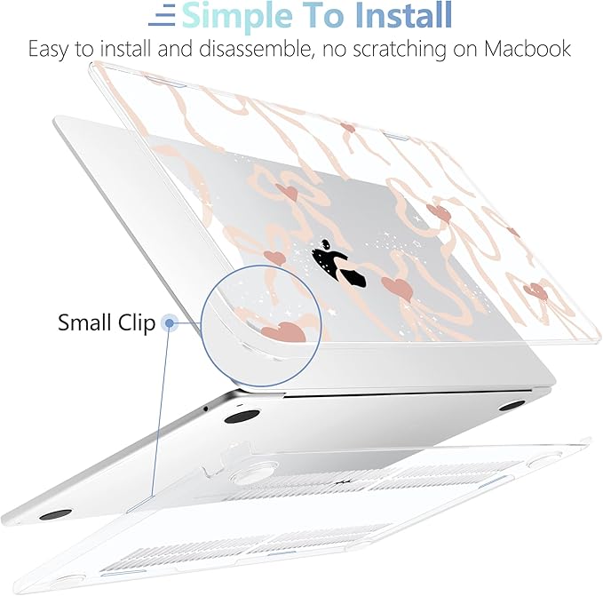MEEgoodo Case for M4/M3/M2 MacBook Air 13.6 inch Case 2025 2024 2022, Fit Model - Image 5
