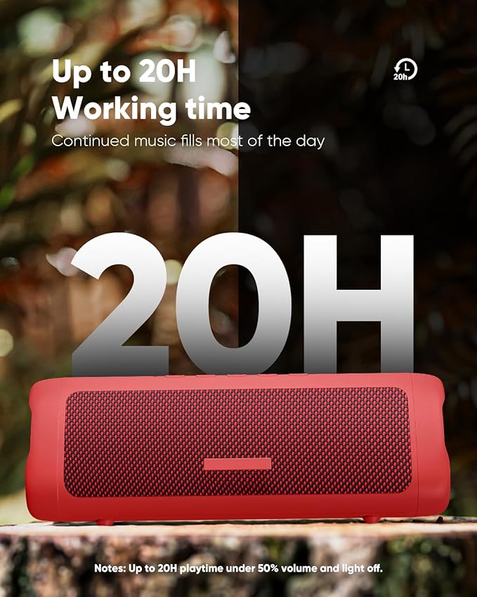 Bluetooth Speaker with HD Sound, Portable Wireless, IPX5 Waterproof, TWS Pairing - Image 3