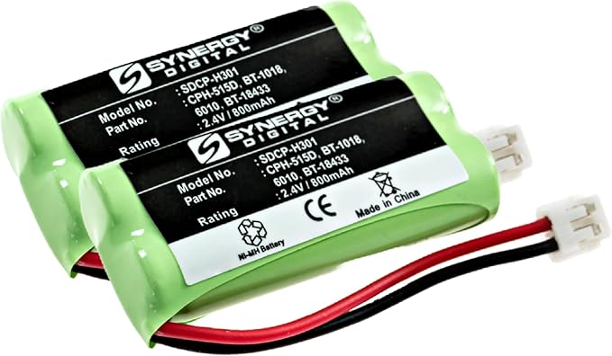 Synergy Digital Cordless Phone Battery, Compatible by Synergy+Digital