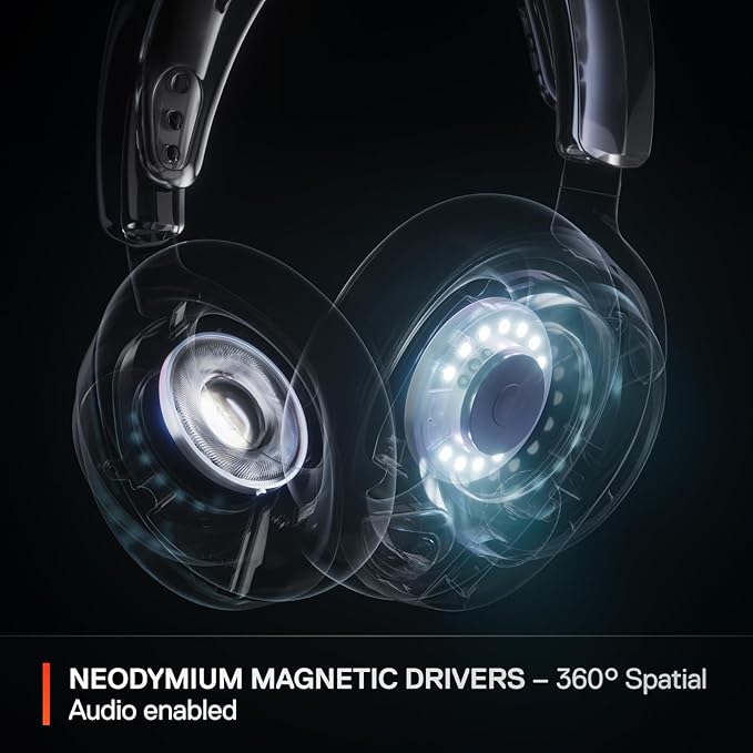 SteelSeries Arctis Nova Pro Wireless Multi-System Gaming Headset — Neodymium - Image 4