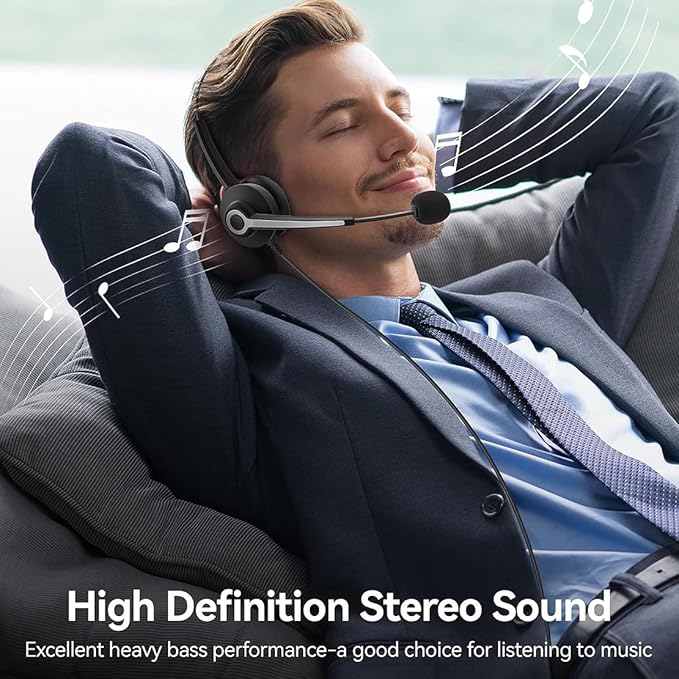 Wantek Monaural Corded USB Headsets - Image 4