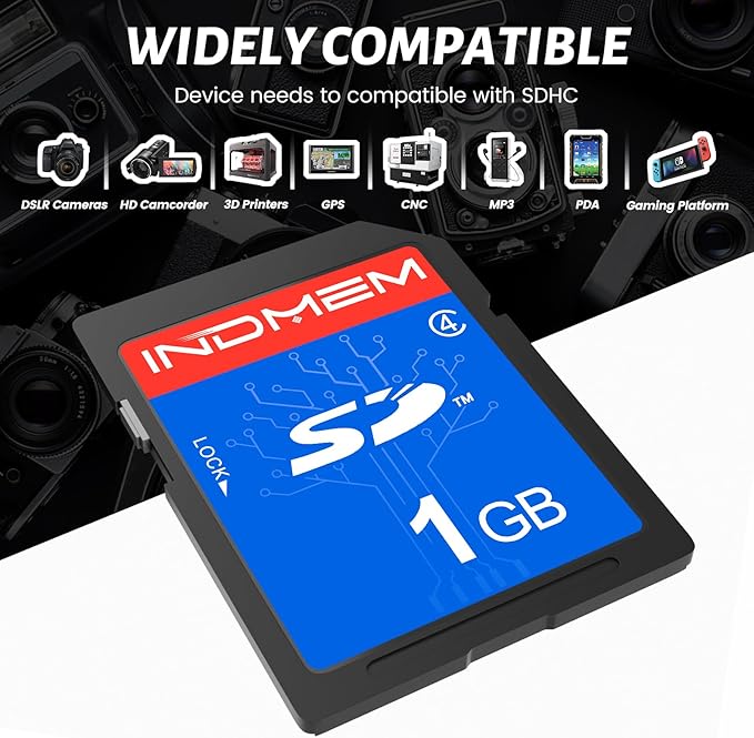 INDMEM SD Card 1GB, 10 Packs Class 4 1GB Flash Memory Card MLC Standard Secure - Image 7