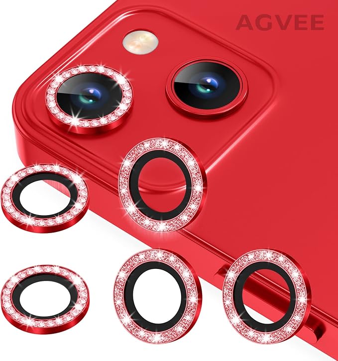 AGVEE 3+3 6 Pack for iPhone 13 6.1 inch / 13 Mini 5.4 inch Camera Lens Protector by AGVEE