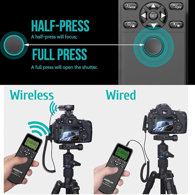 Wireless Shutter Camera Remote Intervalometer Timer Compatible - Image 2
