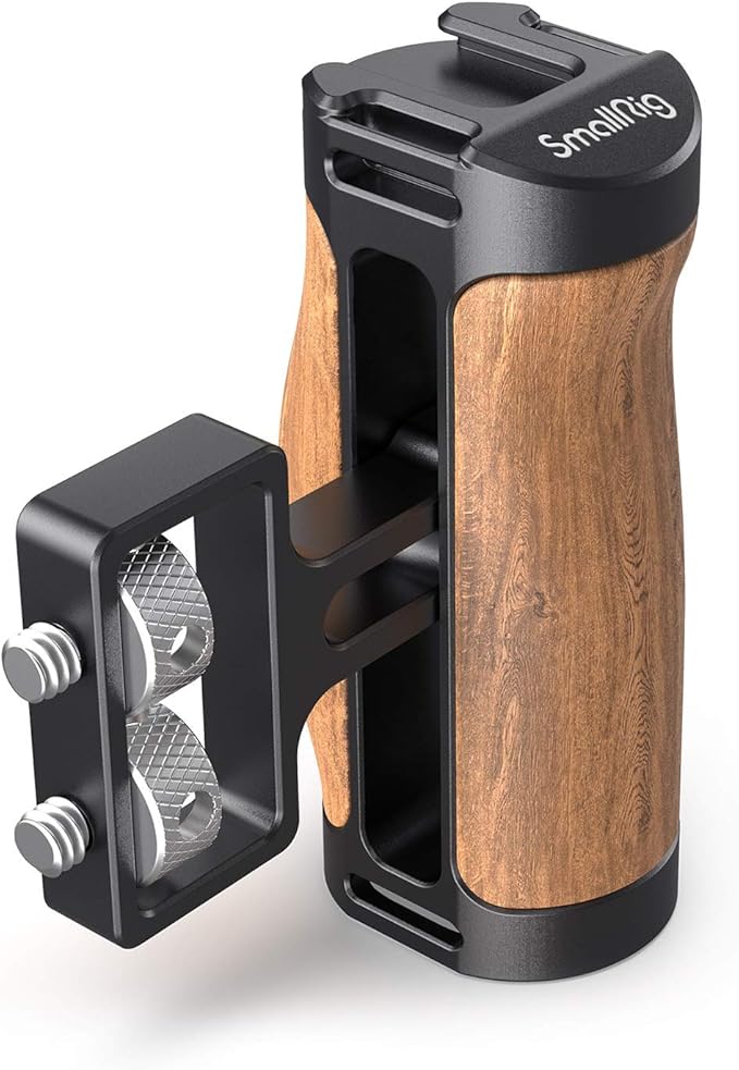SMALLRIG Wooden Mini Handle Side Handgrip by SmallRig