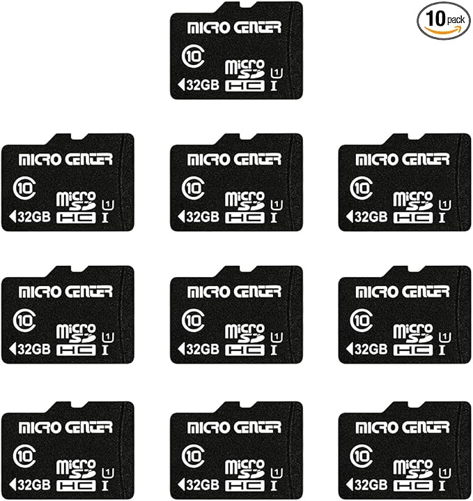 Micro Center 32GB Class 10 MicroSDHC Flash Memory Card 10 Pack by MICROCENTER