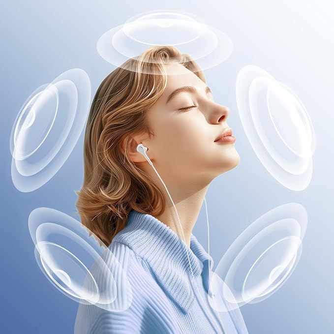Earbuds Headphones with Microphone Pack of 5, Noise Isolating Wired Earbuds - Image 4