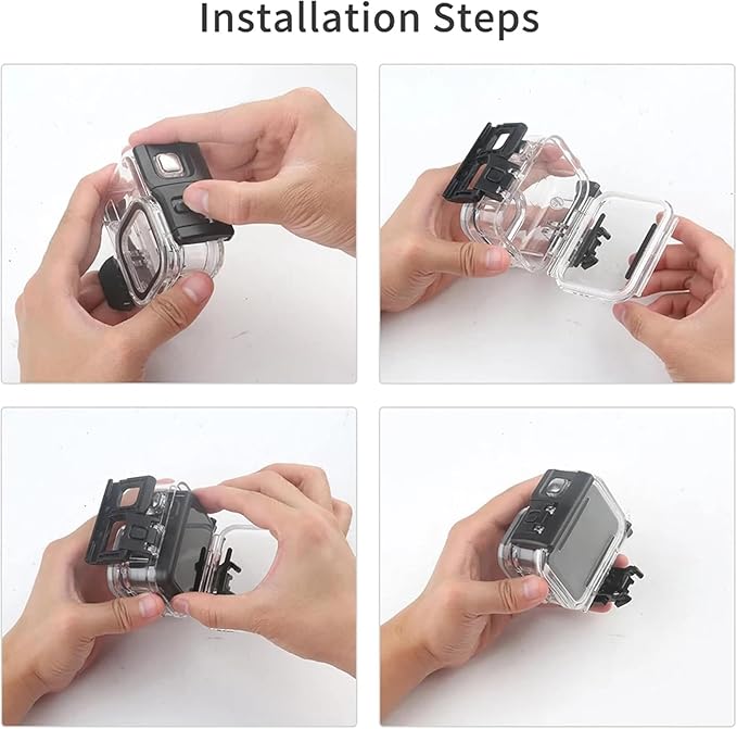 Waterproof Case for Go Pro Hero 13/Hero12 /Hero11 /Hero10 /Hero9 Black - Image 8