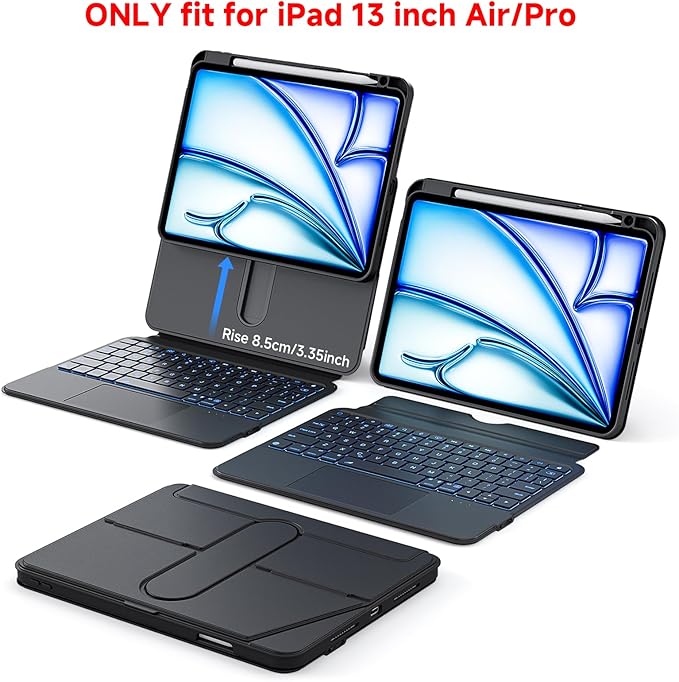 ONLY fit for iPad 12.9 inch Pro 6/5/4/3rd Gen & 13 inch iPad Air Case - Image 2