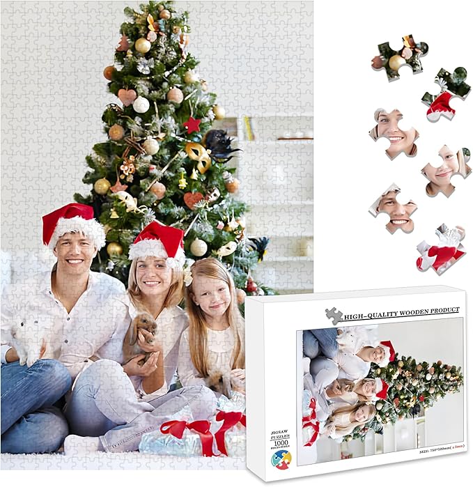 Custom Puzzle 120/200/300/500/1000/1500 Pieces, Personalized Puzzle from Your by Mougins