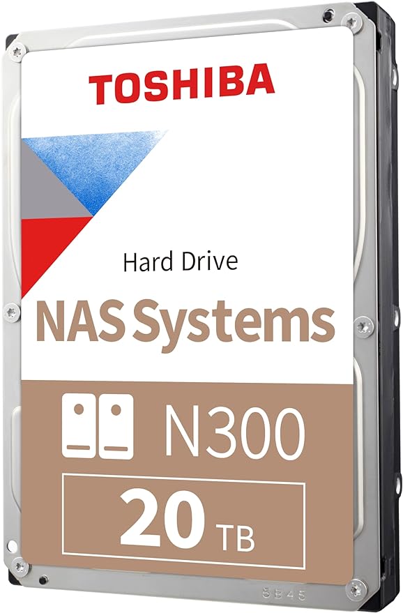 Toshiba N300 20TB NAS 3.5-Inch Internal Hard Drive by Toshiba
