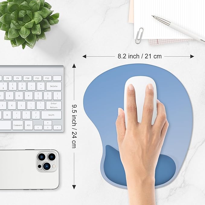 ITNRSIIET Ergonomic Mouse Pad, Cushioned Gel Wrist Rest, Non-Slip Base - Image 6