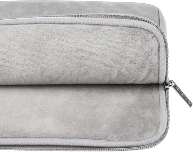 RAINYEAR 15 Inch Laptop Sleeve PU Suede Leather Case Padded Cover Water - Image 6