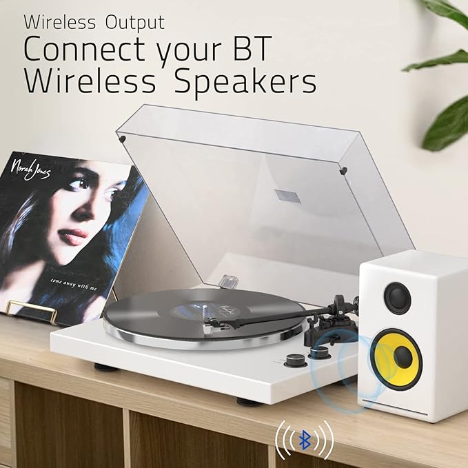 Record Player Turntables with Wireless Output Connectivity Vinyls Players - Image 5