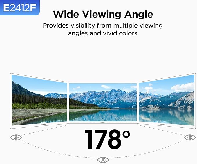 KOORUI 24-inch Computer Monitor Full HD 1920 x 1080p 100Hz VA Display 3000:1 - Image 7