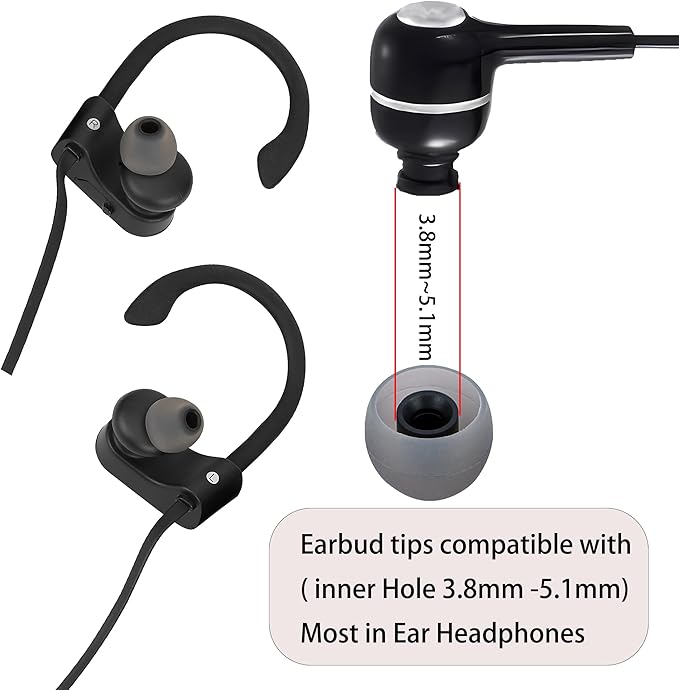 Silicone Replacement Earbud Tips Fit Most In-Ear Earbuds - Image 3