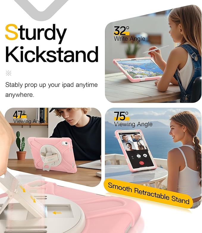 BRAECN for iPad 11th/10th Generation case 11/10.9 inch 2025/2022 Heavy Duty - Image 5