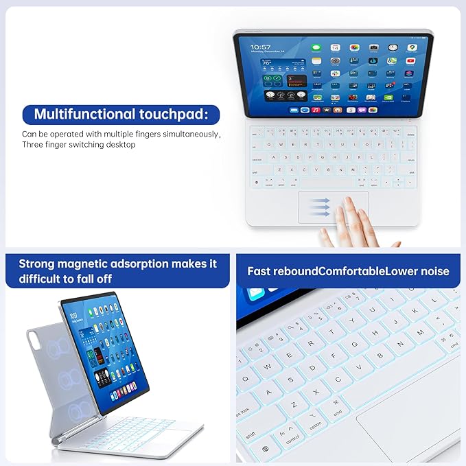 Keyboard Case with Stylus Pen for ipad Air 11-inchiPad Pro11 in Magic-Style - Image 7