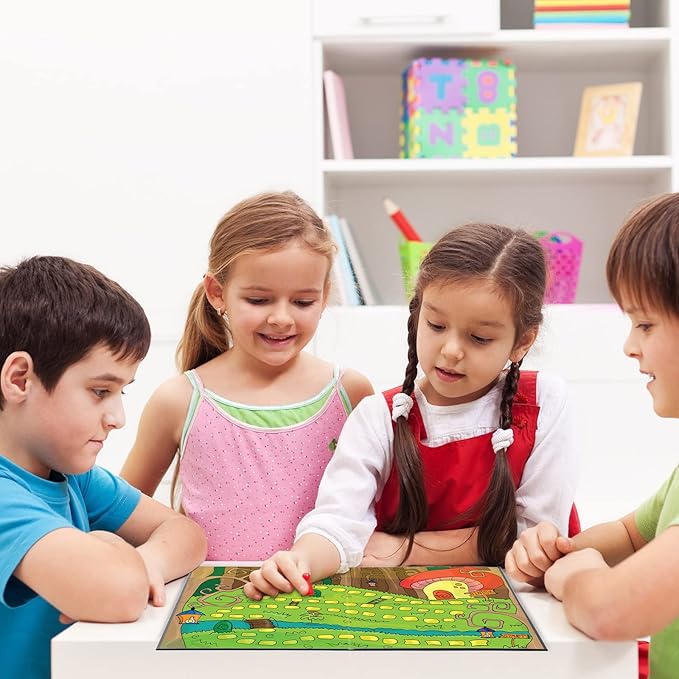 Zhanmai 10 Pcs Blank Game Board 18 x 18 Inches Quad Fold Dry Erase Make Your - Image 4