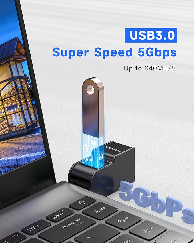 FORIDA 3 Ports USB 3.0 Adapter, USB Hub - Image 3