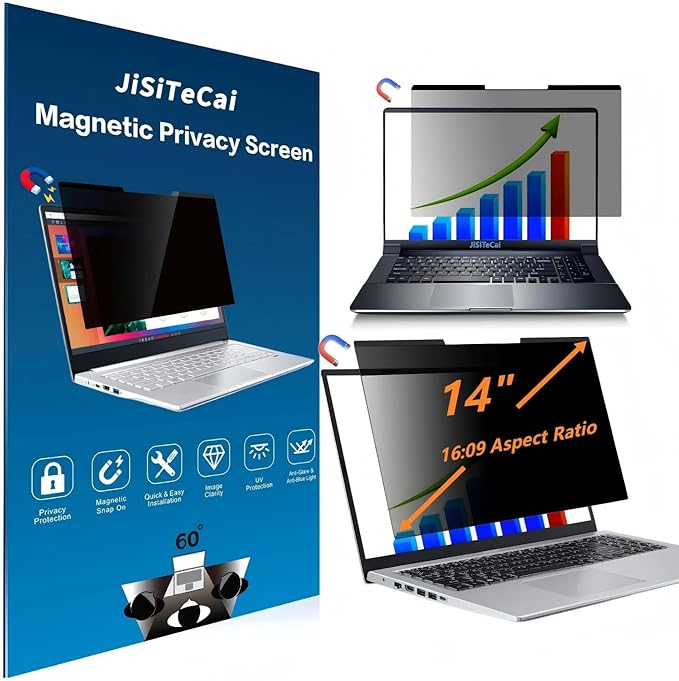 14-inch magnetic privacy screen, suitable by JiSiTeCai
