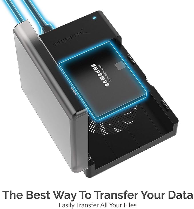 SABRENT USB 3.0 to SATA External Hard Drive Lay Flat Docking Station - Image 2
