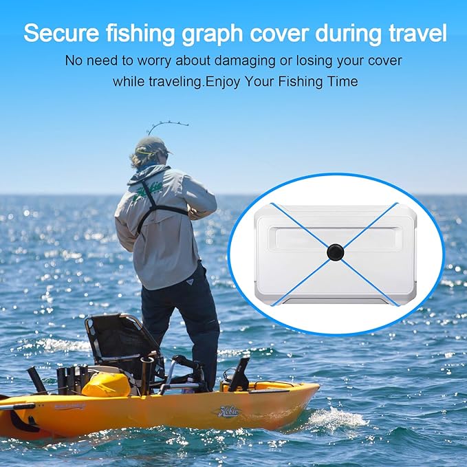 4 Pcs Thickened Fishing Graph Cover Straps, Adjustable Fish Finder Bungee - Image 7