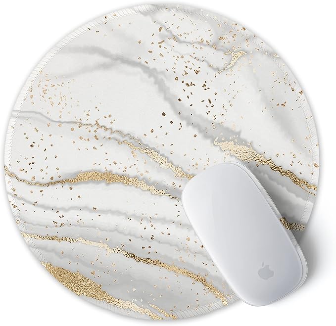 ITNRSIIET Round Mouse Pad with Stitched Edge Premium-Textured Waterproof - Image 2