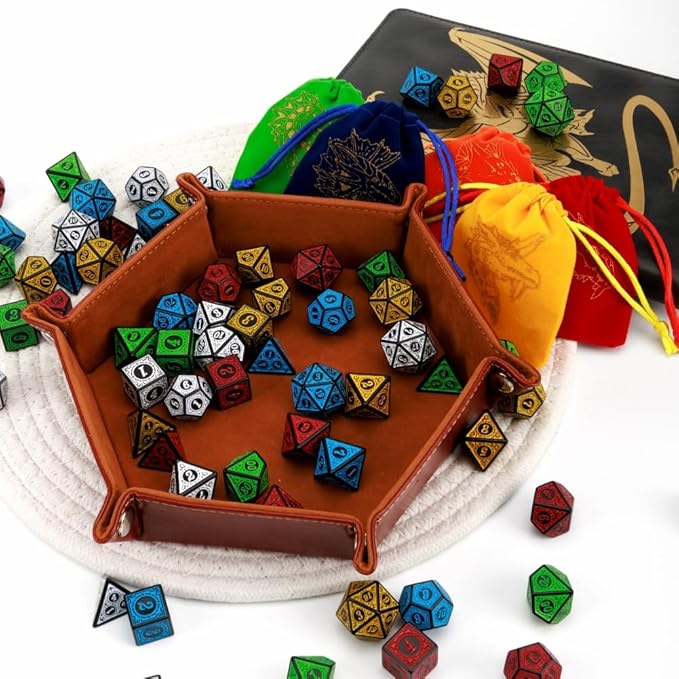 DND Dice Set 35 Pcs Polyhedral Dungeons and Dragons Rolling Dice - Image 8