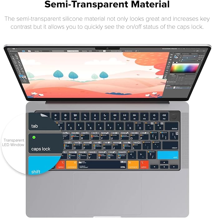 JCPal Adobe Illustrator Shortcut Guide Keyboard Cover - Image 4
