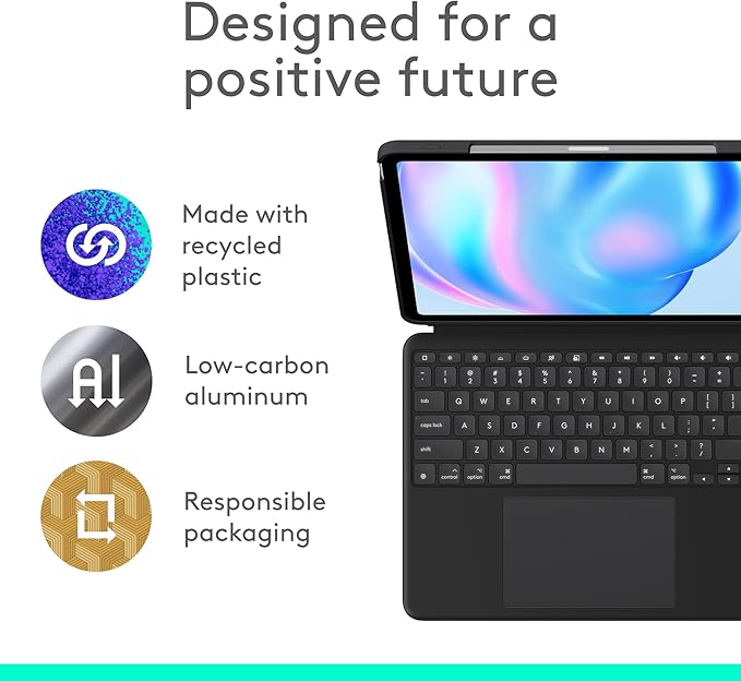 Logitech Combo Touch iPad Air 13 inch Case M2, iPad M3 & Air Keyboard Case - Image 9