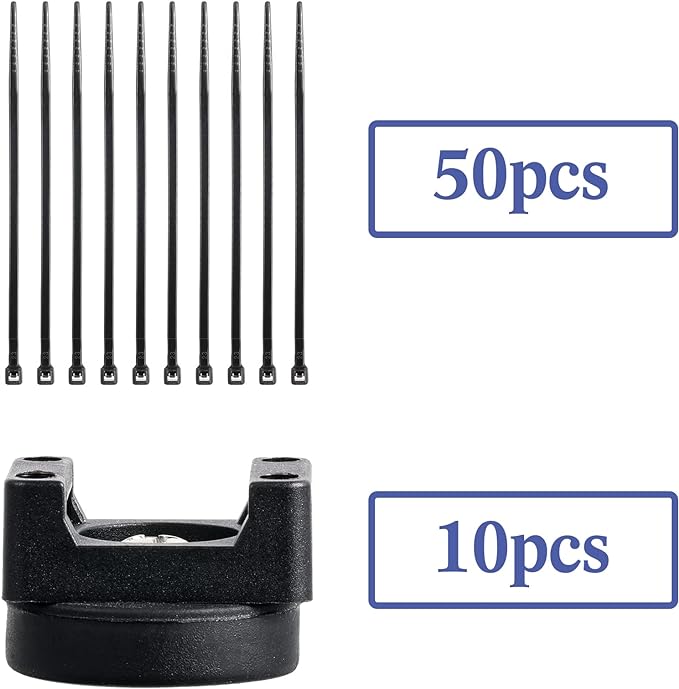 Yookeer 60 Pieces Magnetic Zip Tie Mount Multipurpose Cable Holder Magnets - Image 3