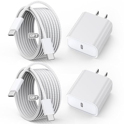10FT Apple iPhone 16 15 Charger, iPad Pro/Air/Mini by Vagavo