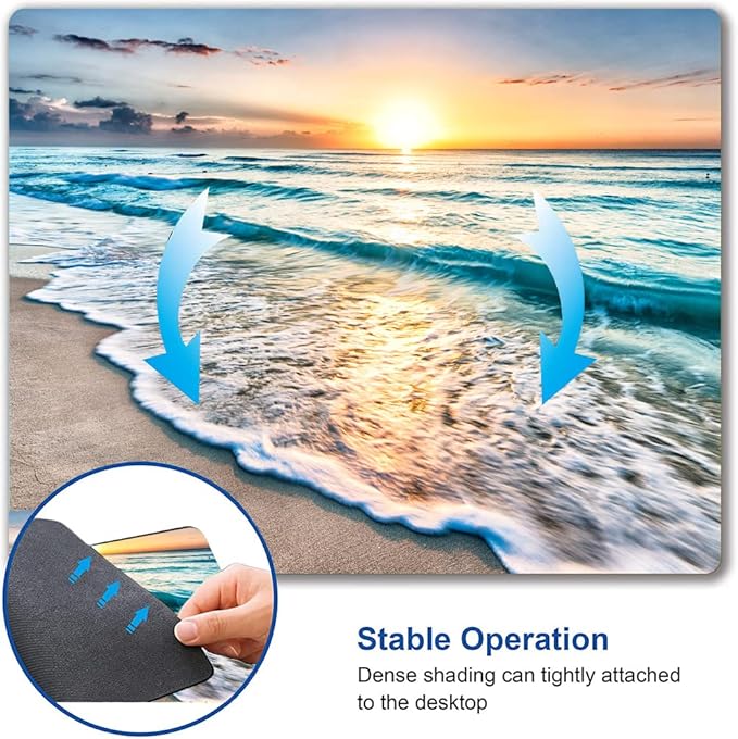 Mouse Pad, Premium-Textured Mouse Mat, Non-Slip Rubber Base Mousepad - Image 6