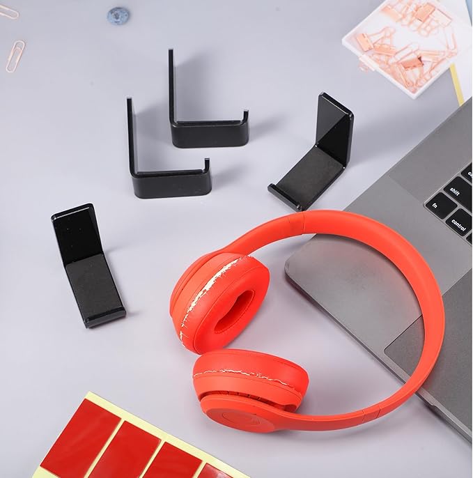 Weewooday 32 Pcs Headphone Hanger Headphone Holder Wall Hook Desk Bulk Adhesive - Image 7