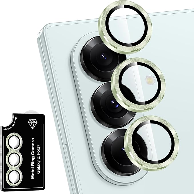 for Samsung Galaxy Z Fold 7 Camera Lens Protector, Individual Metal Ring by Btscase