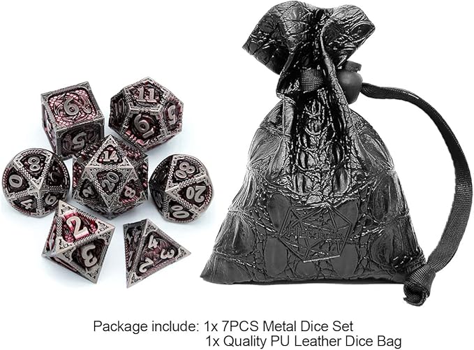 Haxtec DND Dice Set Metal D&D Dice Set - Image 2