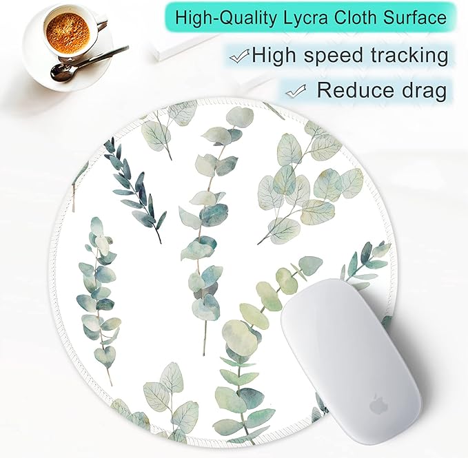ITNRSIIET Round Mouse Pad with Stitched Edge Premium-Textured Waterproof - Image 6