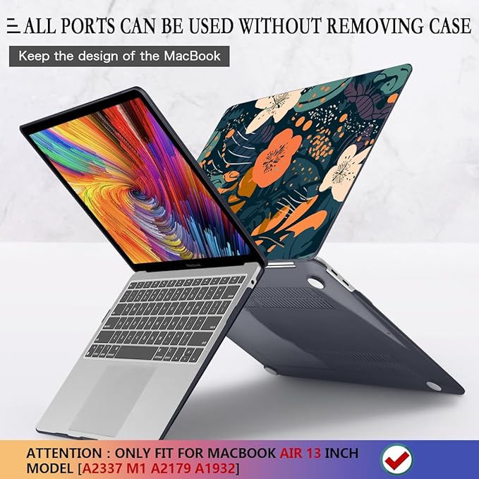 CISSOOK Compatible with MacBook Air 13 inch Case 2021 2020 2019 2018 Release M1 - Image 5