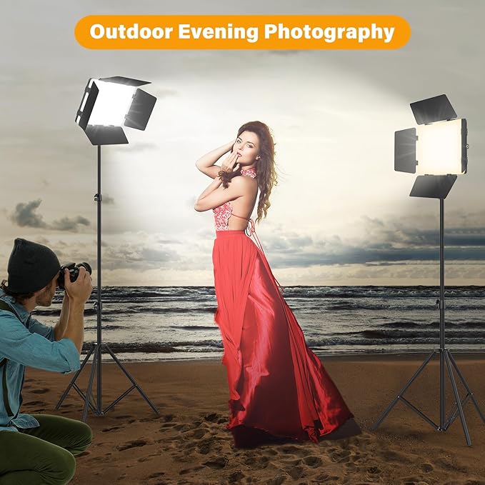 2 Pack Led Video Light Panel Light - Image 7