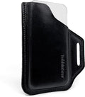 TobbinGear Leather Belt Phone Pouch, Left Handed Leather Cell Phone Holster by TobbinGear