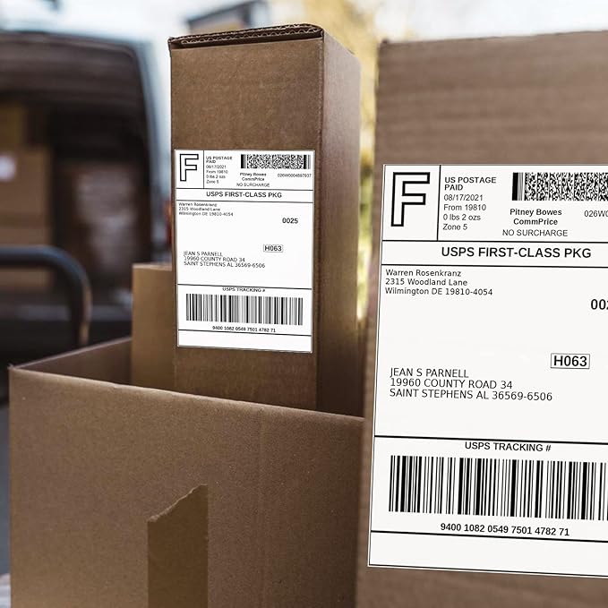 FungLam 100 Rolls 4x6 Direct Thermal Shipping Labels, 250 Labels Per Roll - Image 6