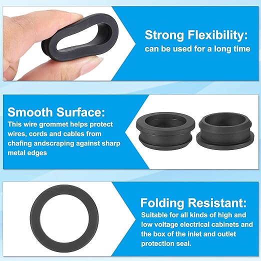 PATIKIL 36.6mm / 1-7/16 Inch Drill Hole, 1-3/16 Inch ID Rubber Grommets - Image 3