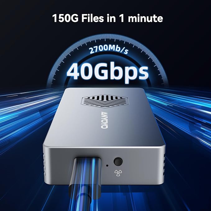 ANYOYO 40Gbps M.2 NVMe SSD Enclosure - Image 4