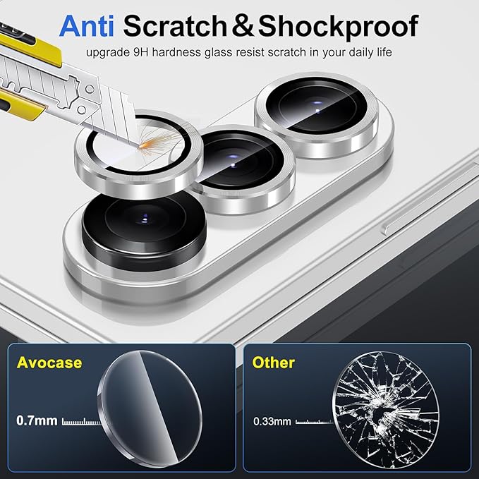 for Samsung Galaxy Z Fold 7 Camera Lens Protector, Individual Metal Ring - Image 3