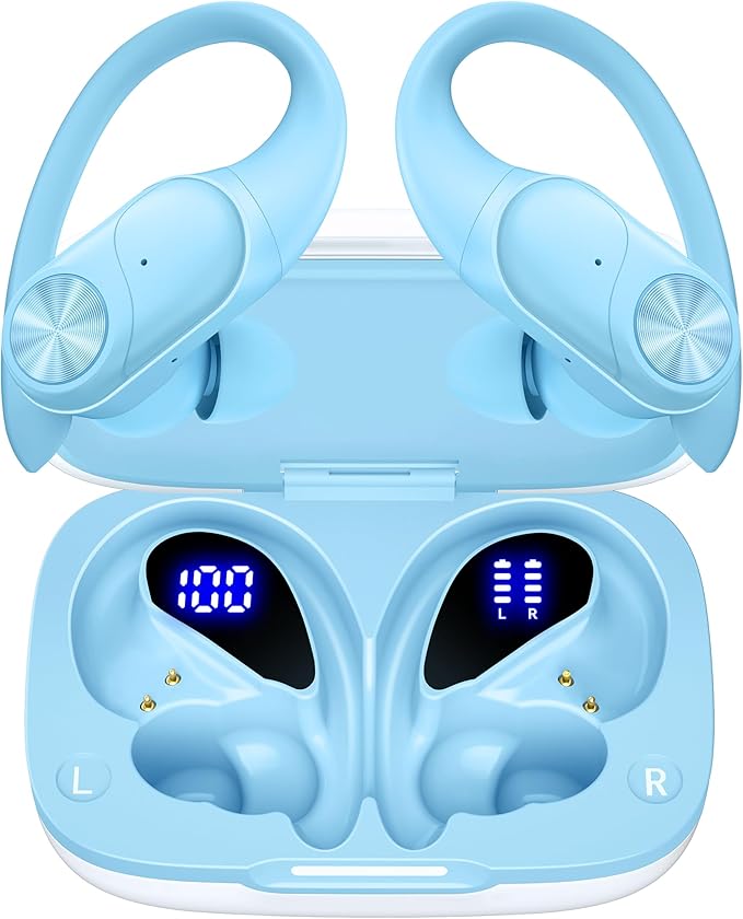 PocBuds Bluetooth Headphones Wireless Earbuds 80hrs Playtime Wireless Charging by PocBuds