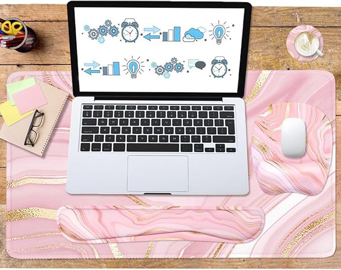 Keyboard Wrist Rest Large Mouse Pad Wrist Support - Image 2