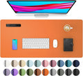 Aothia Leather Desk Pad Protector, Mouse Pad, Office Desk Mat, Non-Slip PU by Aothia
