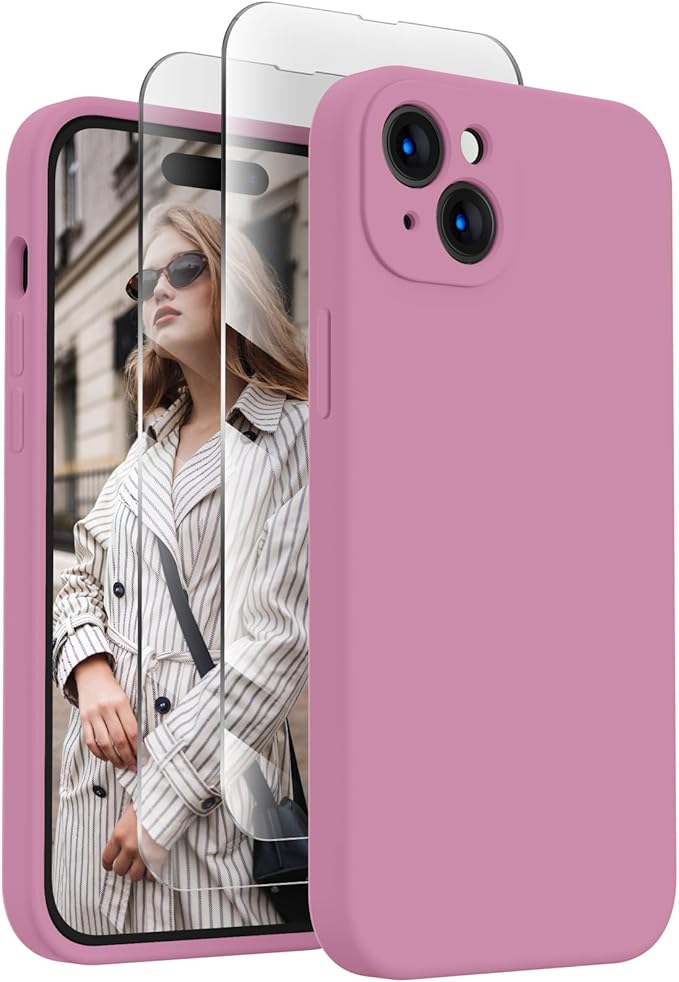 FireNova Designed for iPhone 15 Plus Case, Silicone Case with, Soft by FireNova